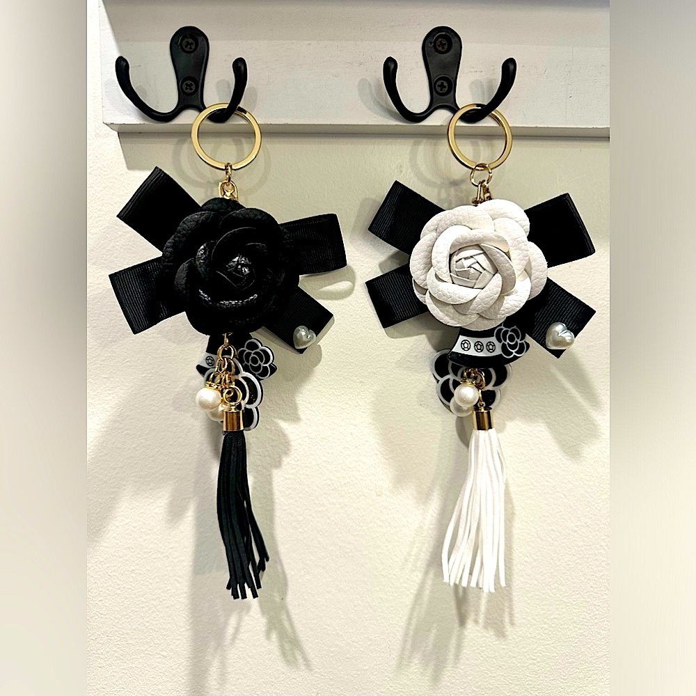 Luxury Vegan leather Camille Bag Charm/Keychain